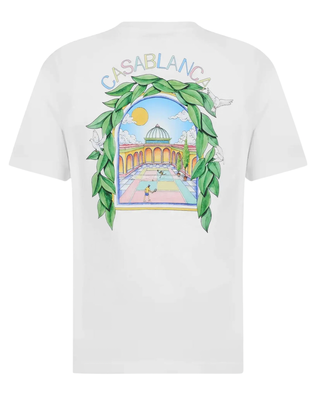 Casablanca T-Shirt Back Print (White)