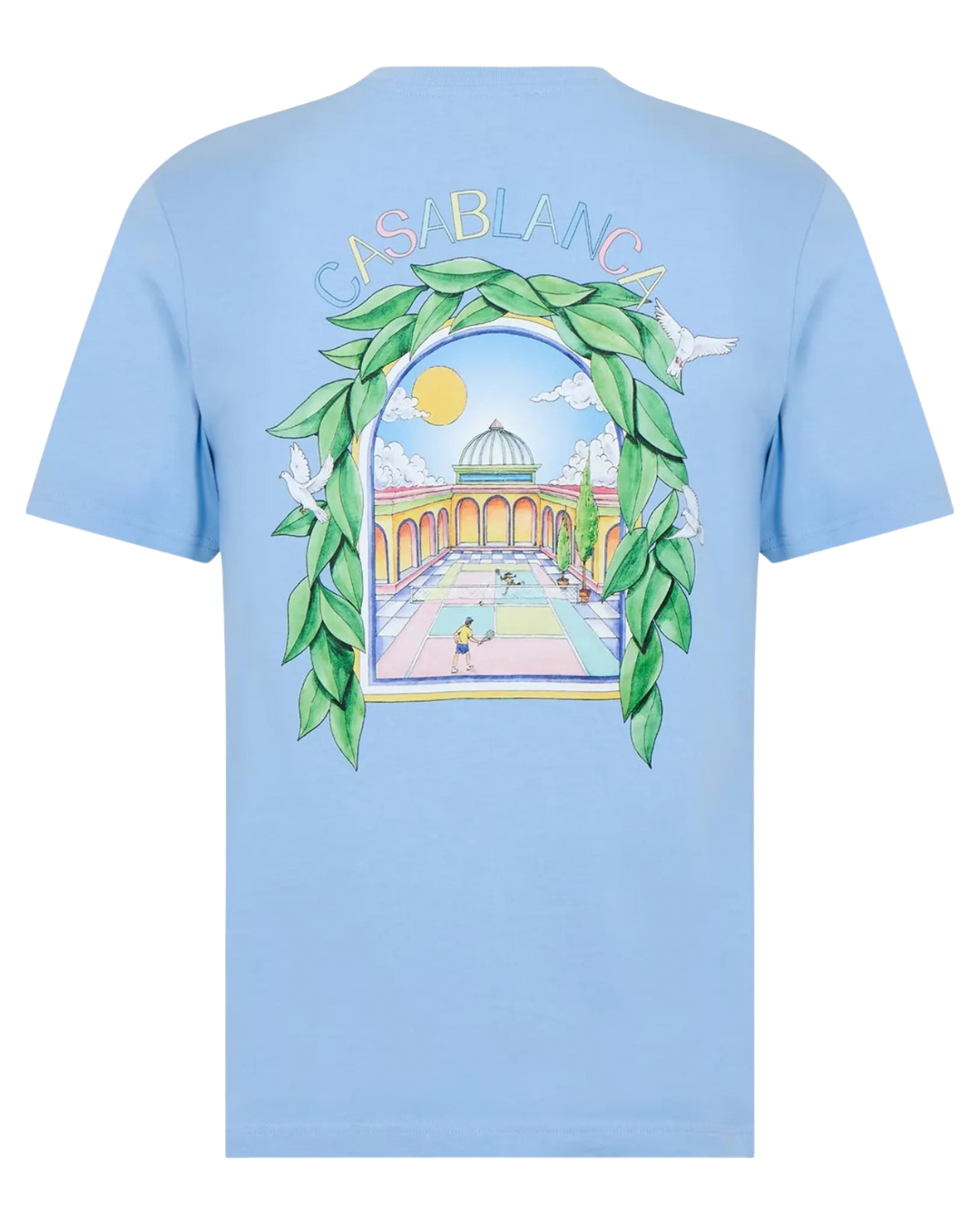 Casablanca T-Shirt Back Print (Blue)