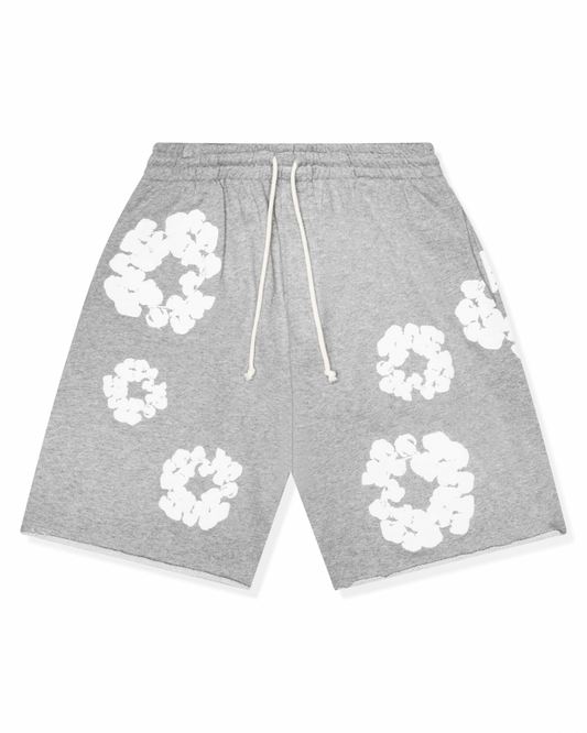 Denim Tear Shorts (Grey/White)