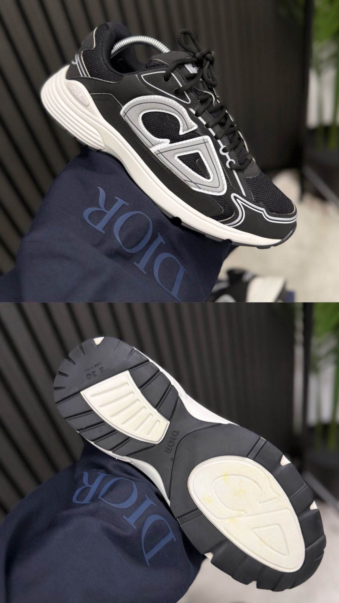 Dior B30 Sneakers (Black/White