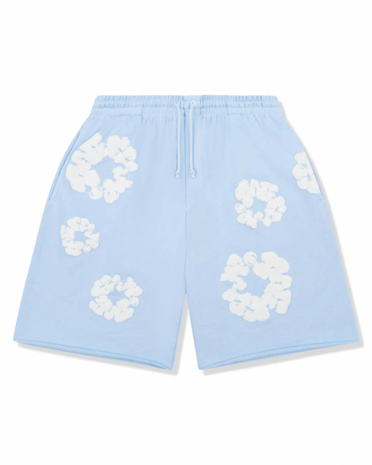 Denim Tear Shorts (Baby Blue)