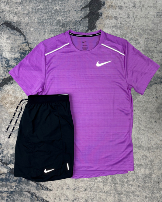 Nike Miler Set (Volt Purple/Black)