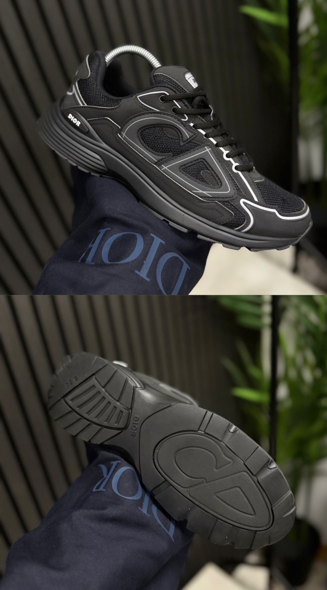 Dior B30 Sneakers (Black/Black