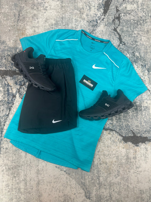 Nike Miler Set (Aqua/Black)