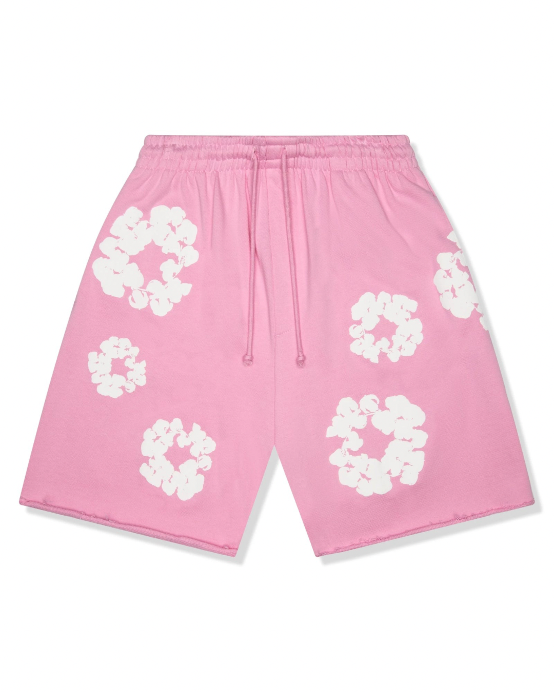 Denim Tear Shorts (Pink/White)